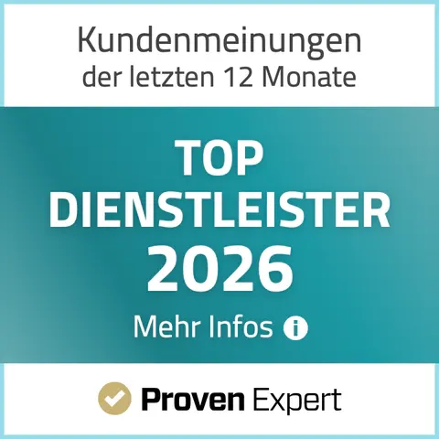 ProvenExpert-keurmerk Top Dienstverlener 2026